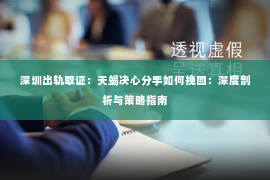 深圳出轨取证:天蝎决心分手如何挽回:深度剖析与策略指南 深圳出轨取证:天蝎决心分手如何挽回:深度剖析与策略指南